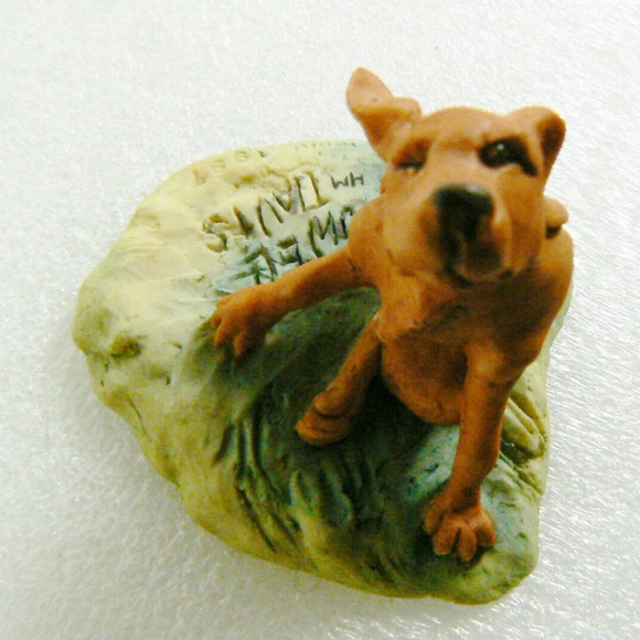 Lowell Davis Schmid Border Fine Art 1989 Fleas Dog Puppy Figurine Scotland - Picture 6 of 9